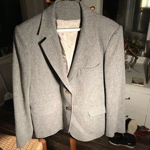 Vintage Glenwick Womens Blazer 14 Gray Wool